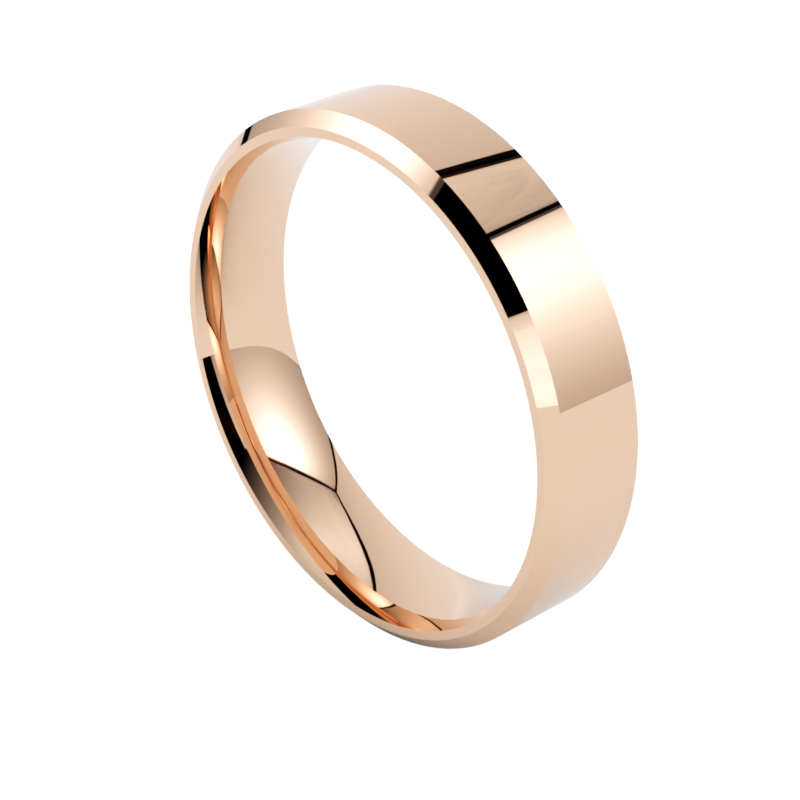 klasyczna obrączka elegancka różowe złoto 750